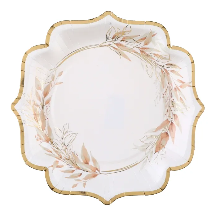 Piatti di fogliame naturale 21 cm - 11 unità