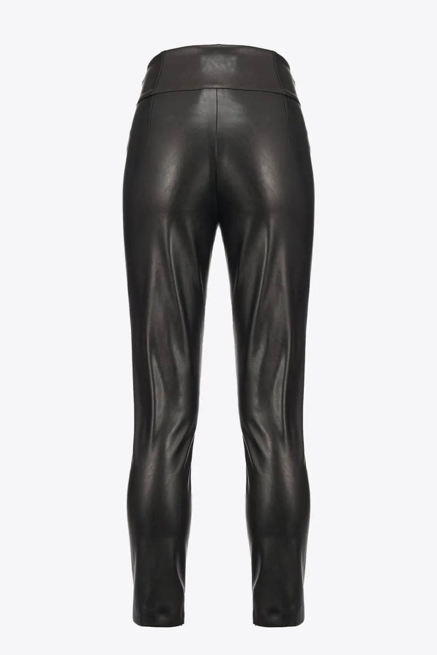 PINKO Pantaloni effetto pelle Love Birds