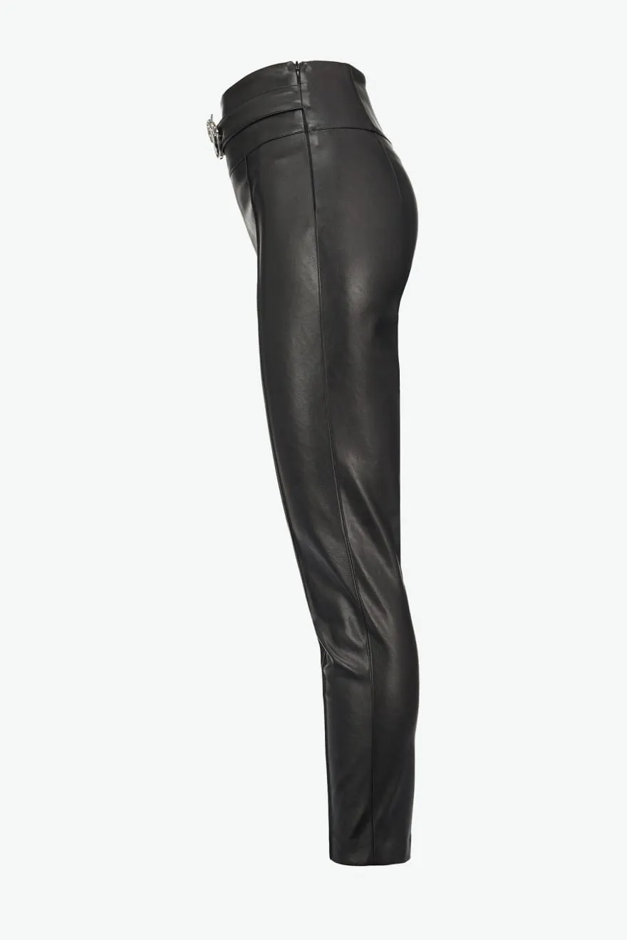 PINKO Pantaloni effetto pelle Love Birds