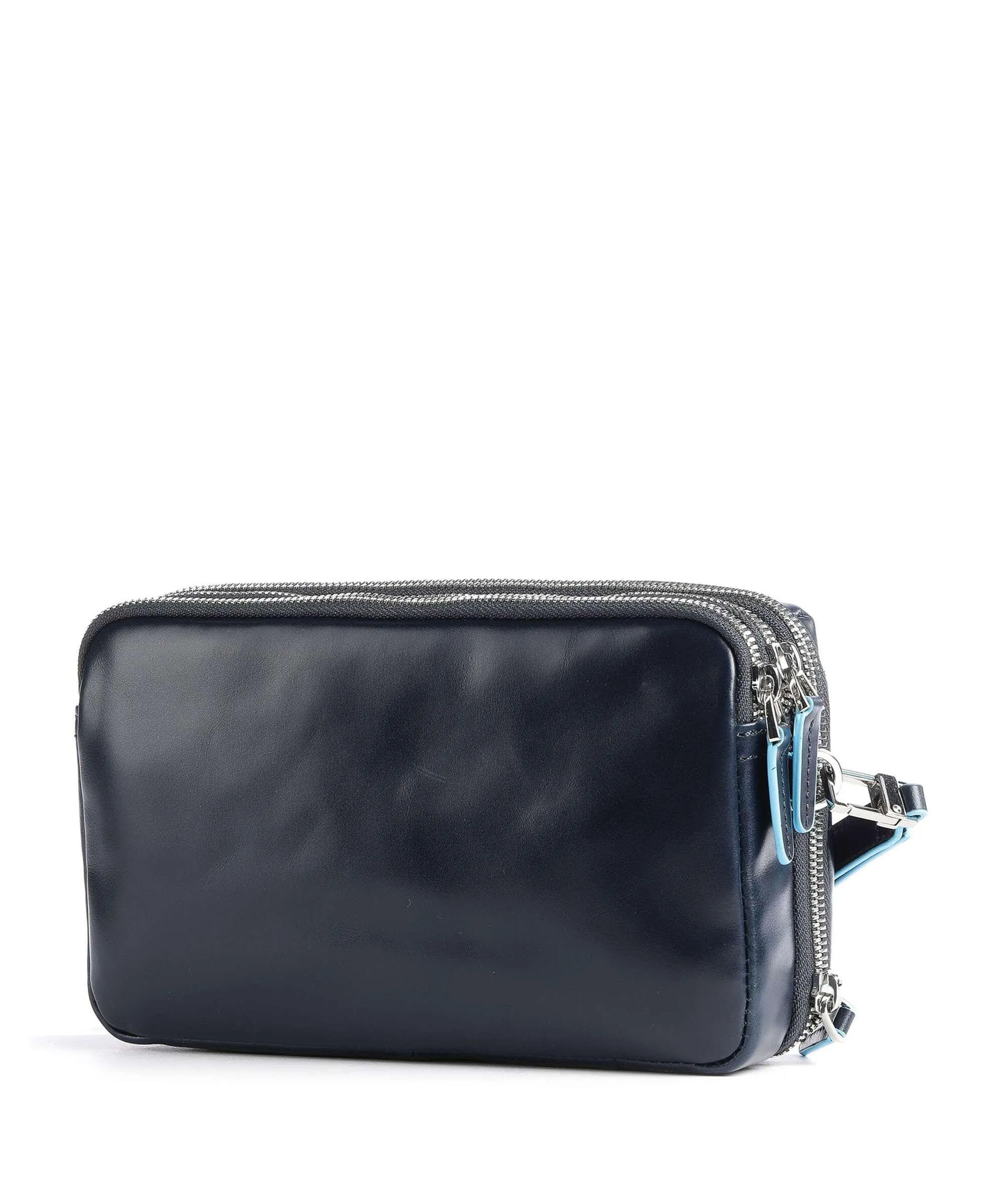  Piquadro Blue Square Borsa da polso pelle bovina blu scuro  