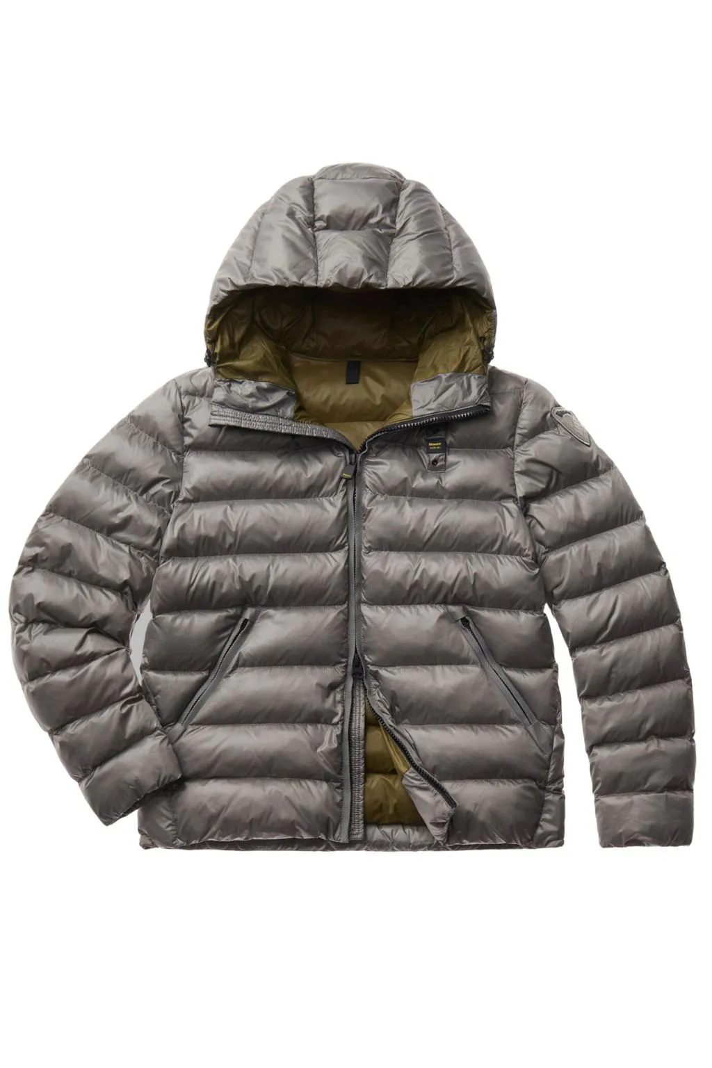 PIUMINO GRIGIO UOMO CON IMBOTTITURA ECO OVATTA ADAMS BLAUER 2083