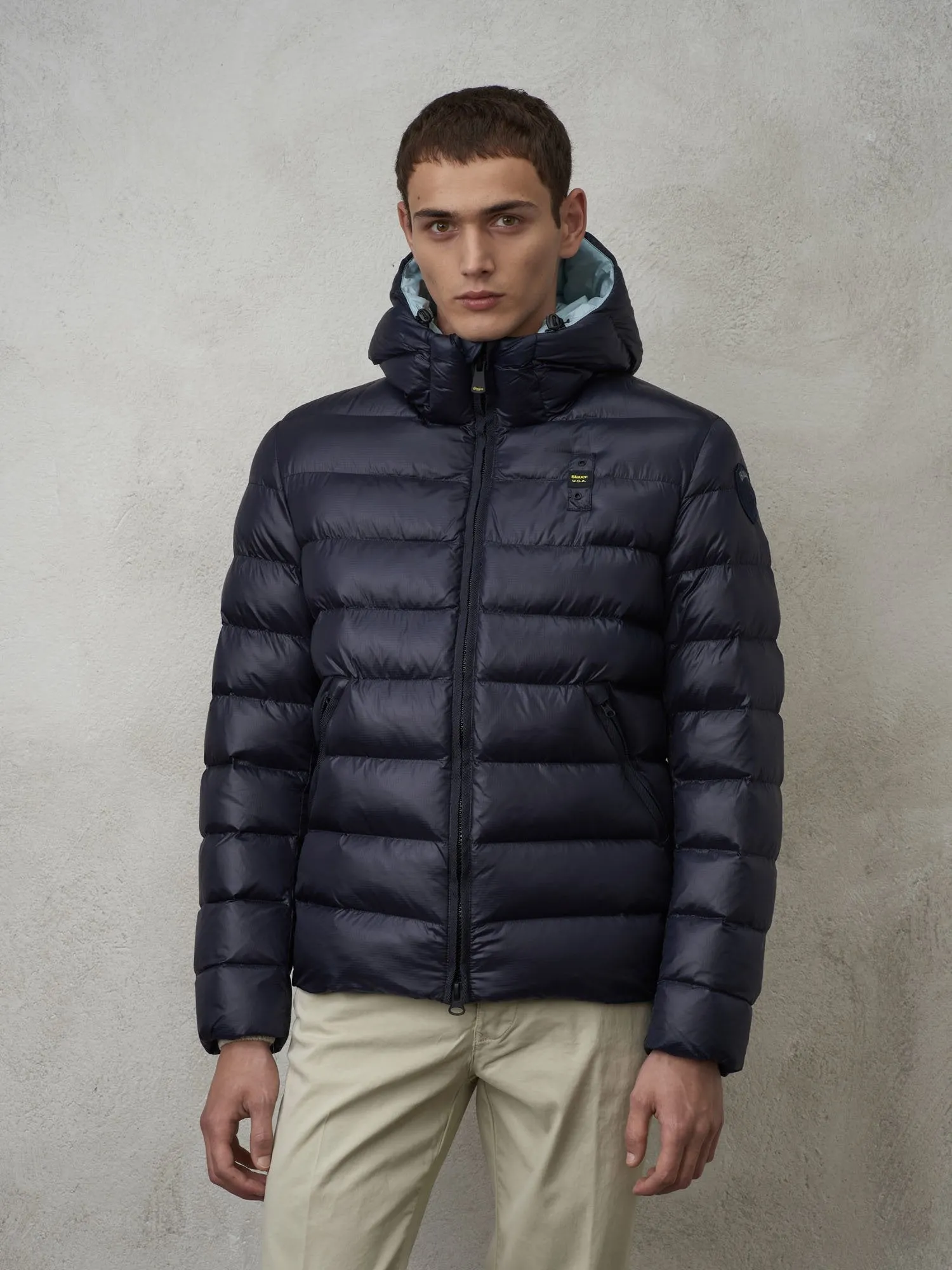 PIUMINO IN NYLON ECO ADAMS Uomo BLAUER 23WBLUC02083-005958