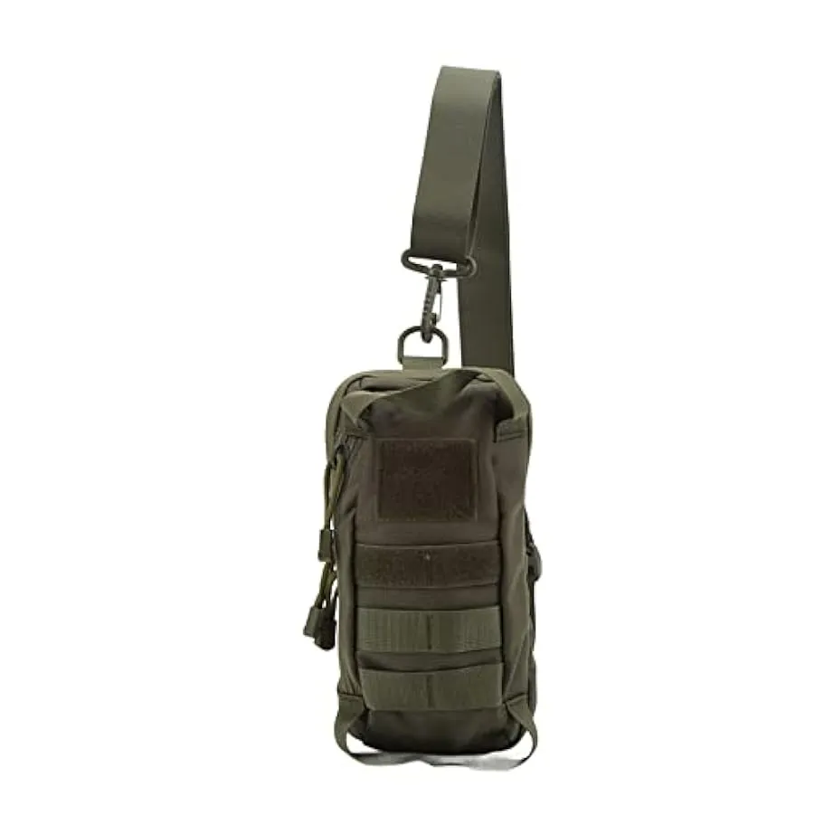 plplaaoo Borsa da Petto Per Uomo, Borsa a Tracolla Militare da Petto, Borsa da Viaggio Militare Impermeabile Multifunzione Borsa