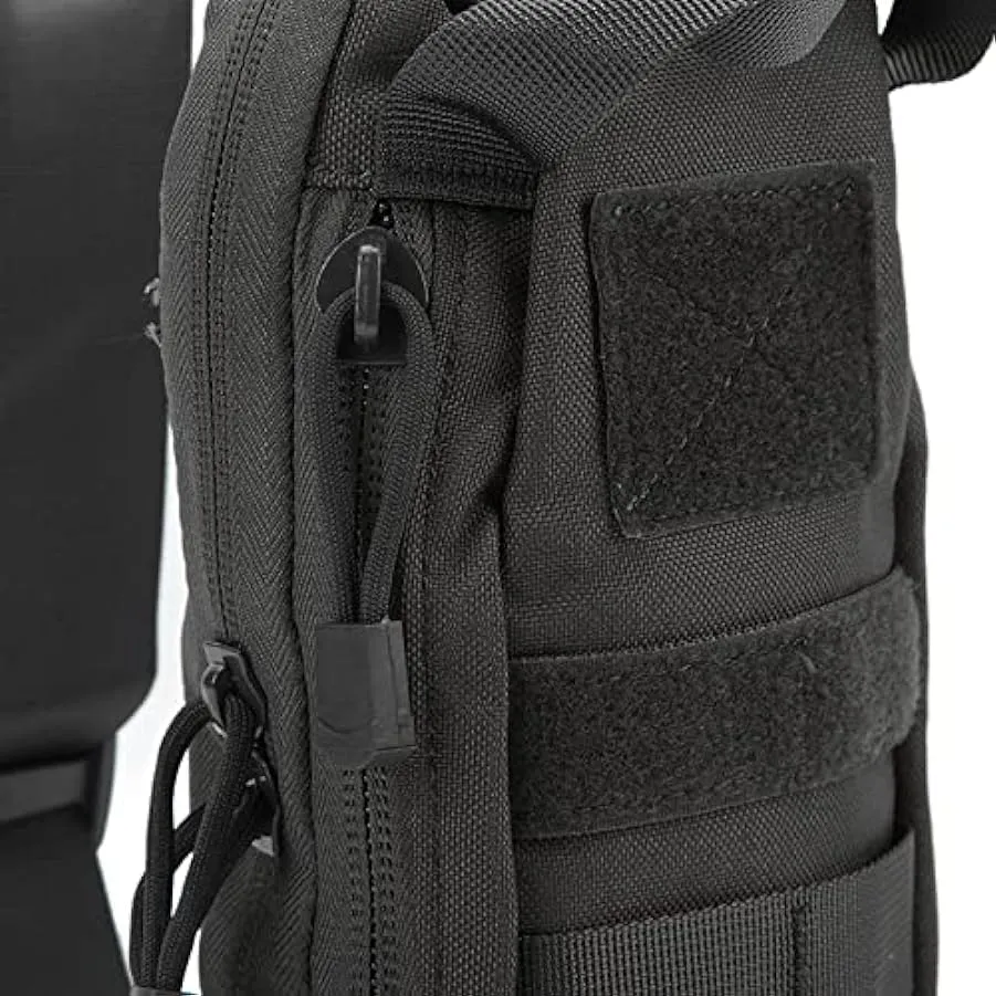 plplaaoo Borsa da Petto Per Uomo, Borsa a Tracolla Militare da Petto, Borsa da Viaggio Militare Impermeabile Multifunzione Borsa