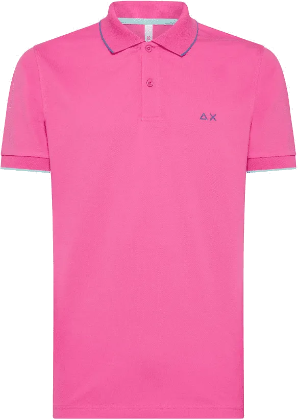 POLO DA UOMO SUN68 SMALL STRIPES ON COLLAR A34113 20