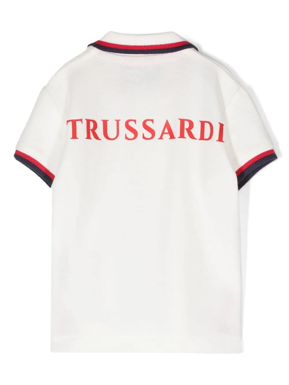 Polo in piqué con logo lettering