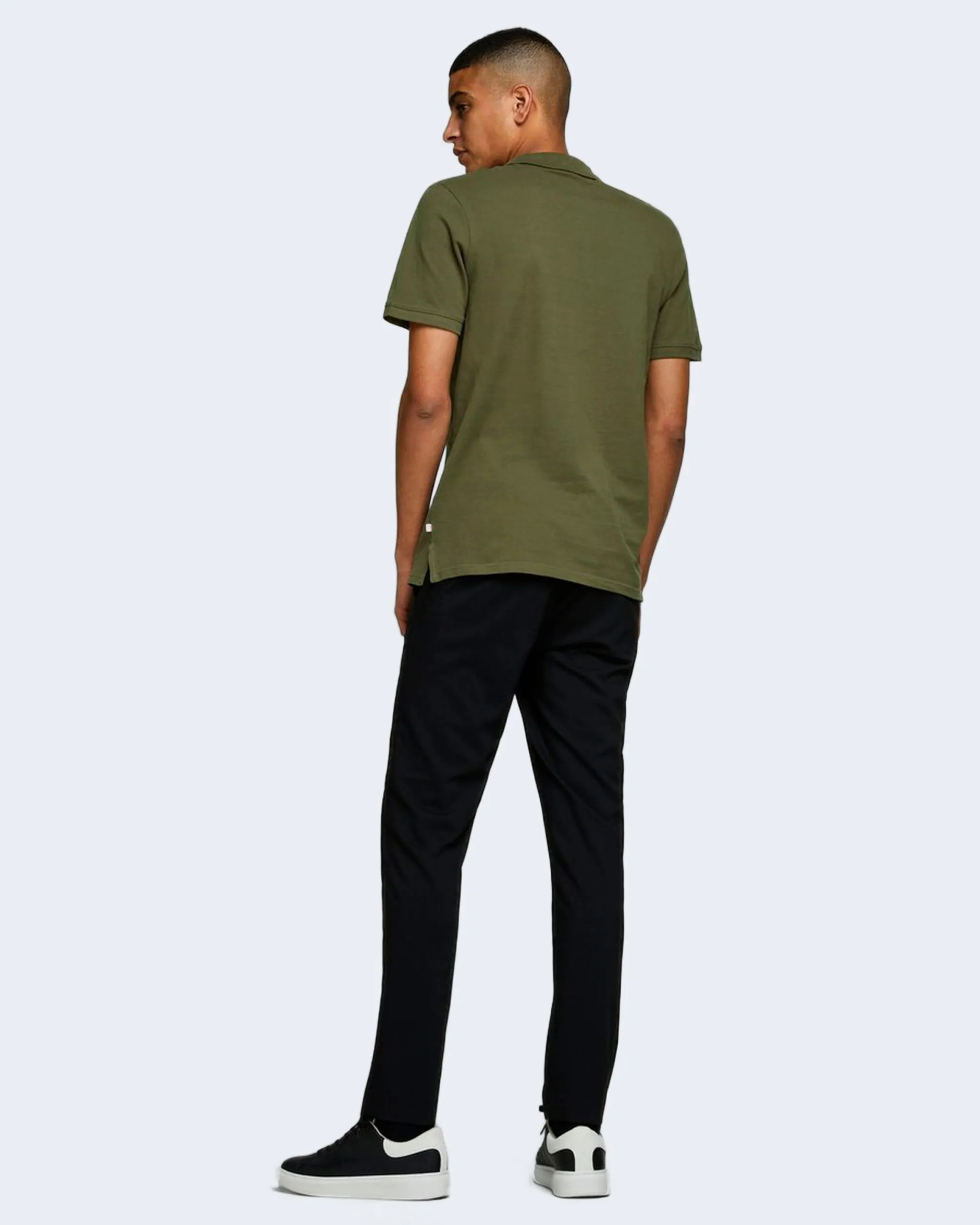 Polo manica corta Jack Jones JJEBASIC SS NOOS Verde Oliva