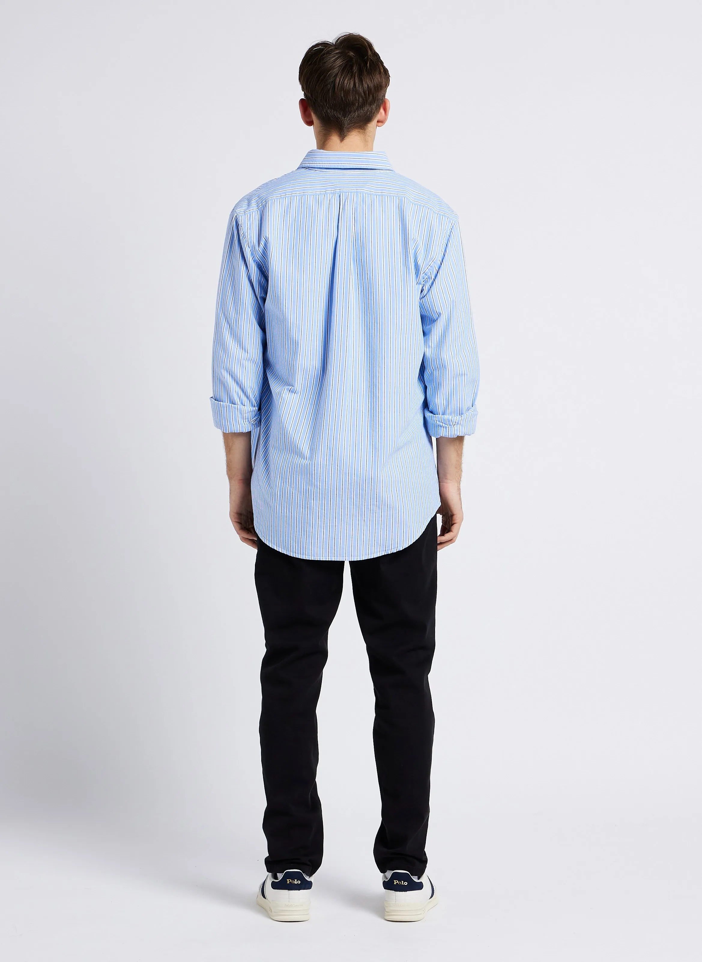  POLO RALPH LAUREN   Camicia collo button down in cotone a righe | Multicolore
