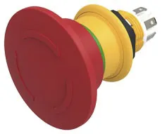 Pulsante di arresto di emergenza EAO 61 Compact, Montaggio a pannello, Ø 16mm