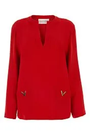 Red cady blouse    