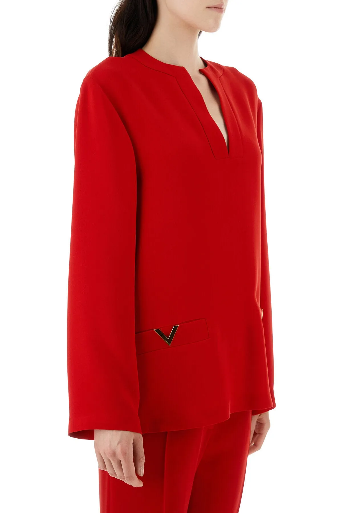Red cady blouse    