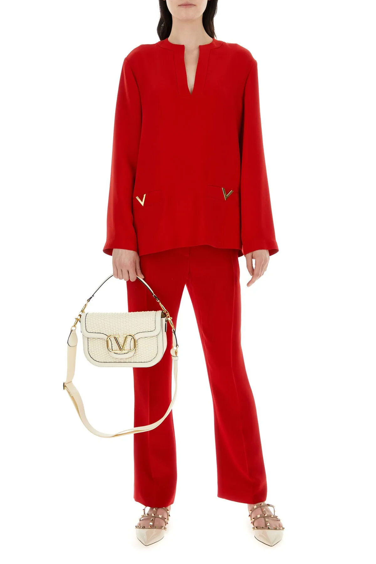 Red cady blouse    