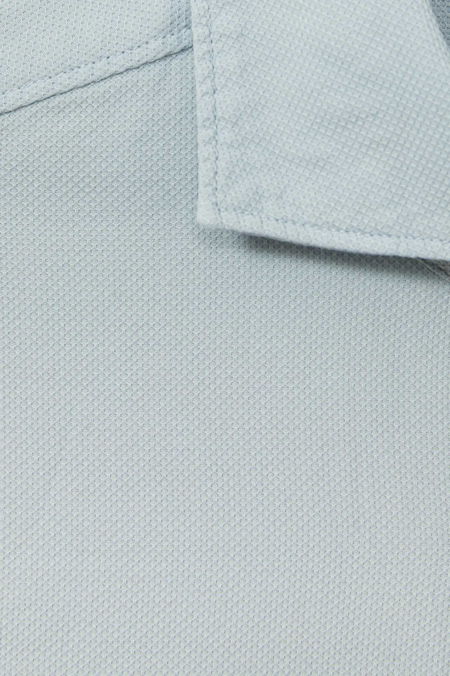 Reiss Camicia Cecil Textured Bottone passante tinta in capo    