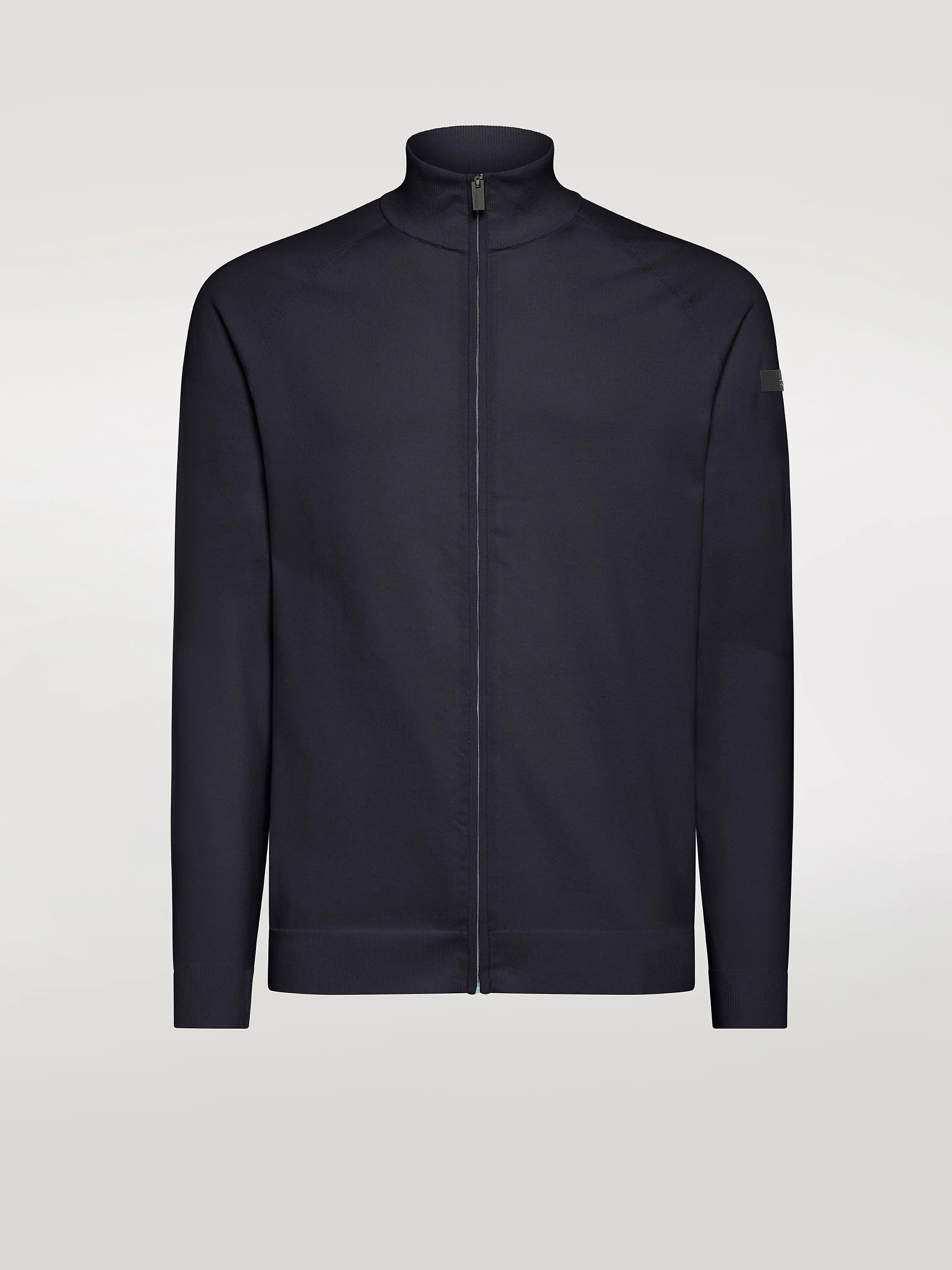 Rrd Amos Full Zip Knit Blu Uomo