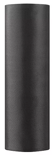 Runner da tavolo in raso nero 16cm x 9m