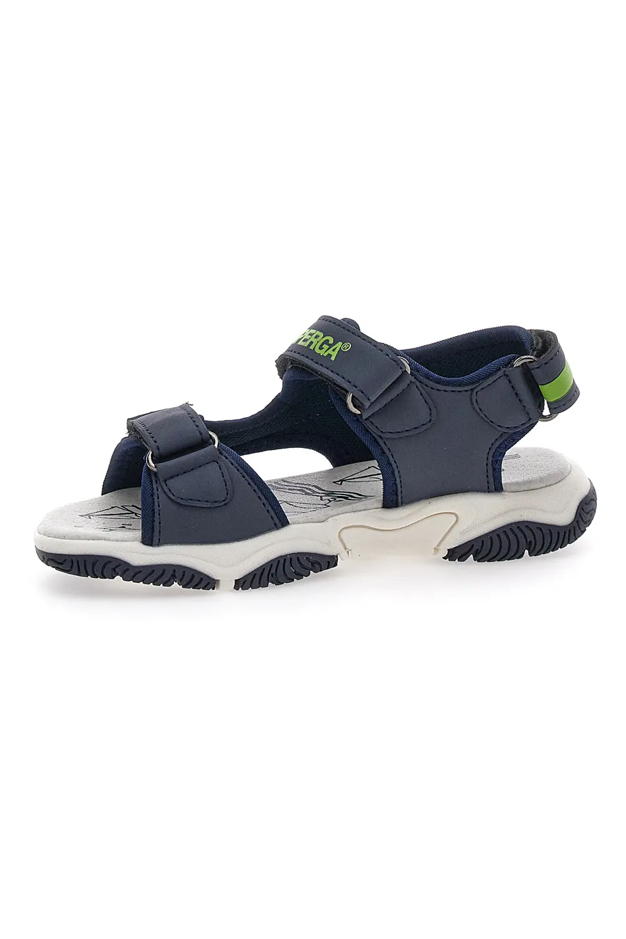 Sandali Blu e Verdi con Fasce con Velcro Superga 63479