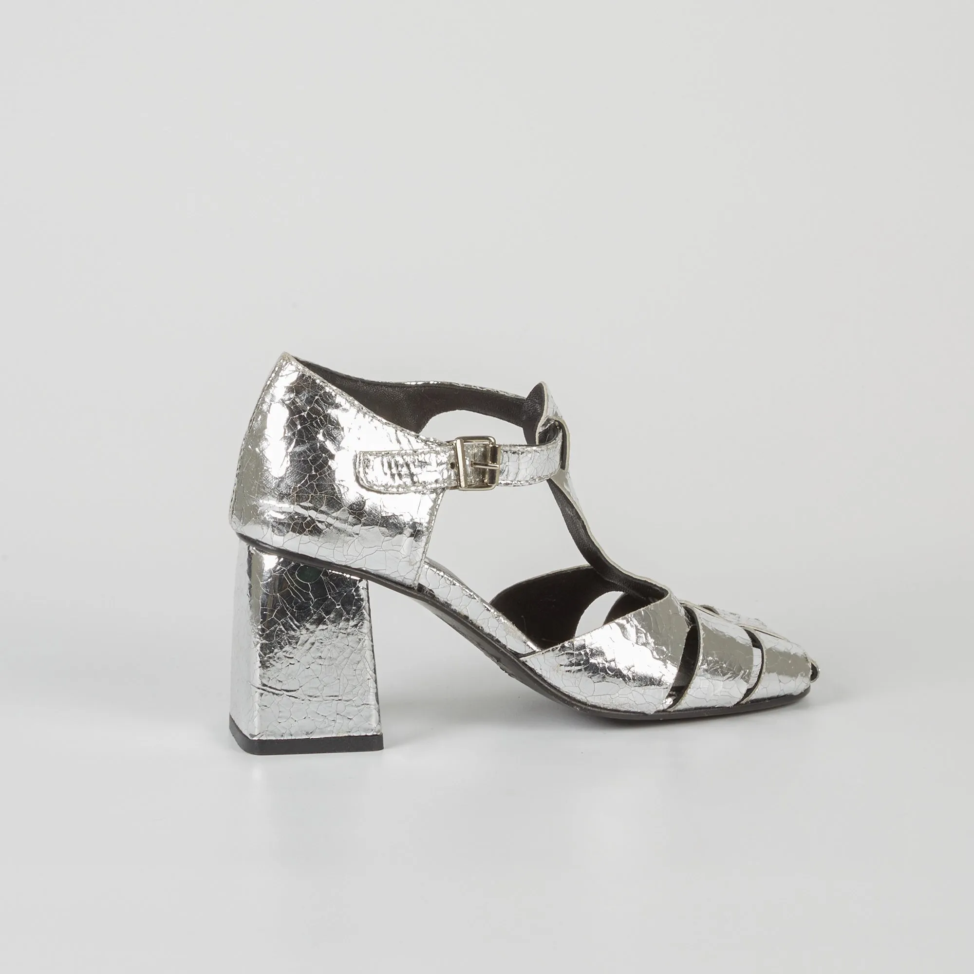 Sandali In Pelle Laminata Amelia