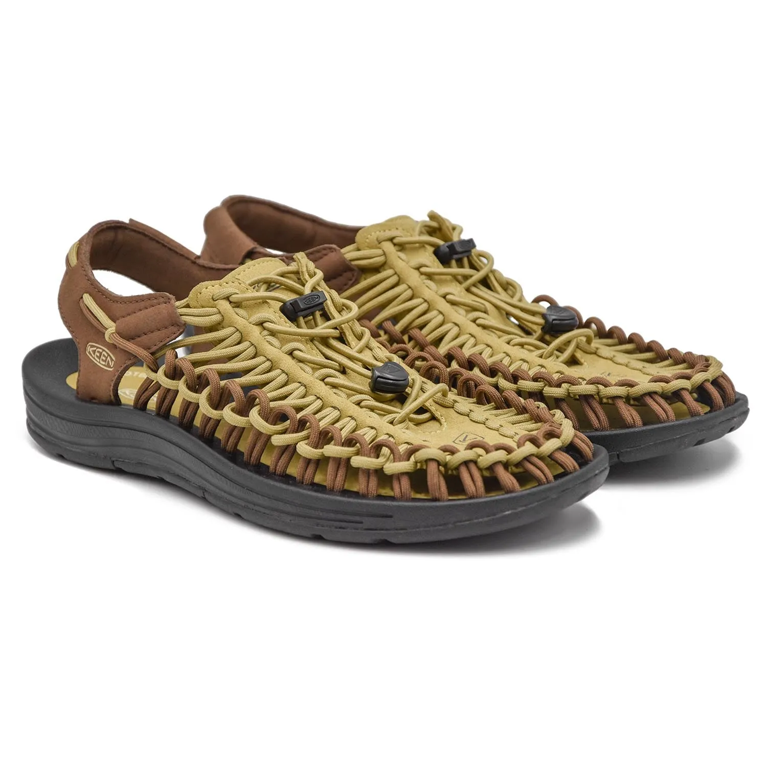 Sandali Keen Khaki Dalla Suola Con Scanalature A Rasoio Uomo
