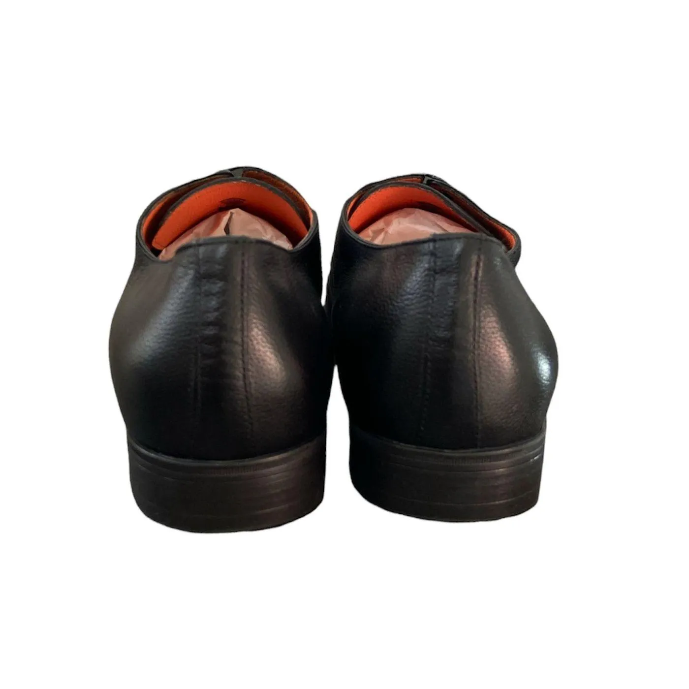 Santoni  ---------    ------------ scarpe derby party nero