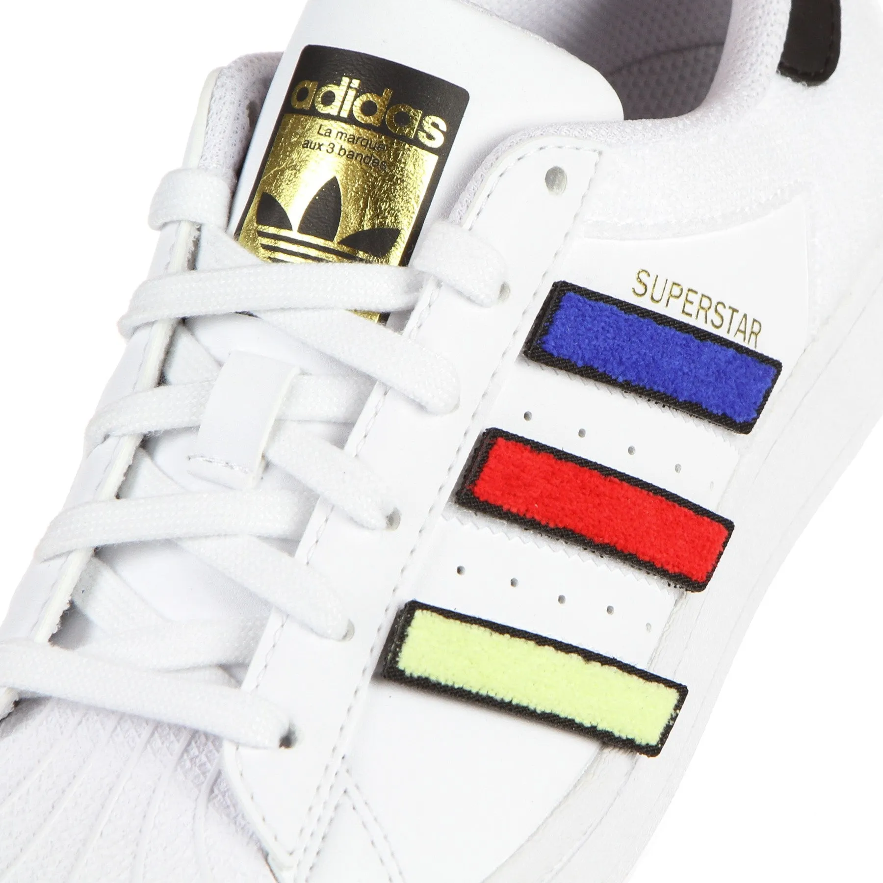 Scarpa Bassa Ragazzo Superstar J Cloud White/core Black/gold Metallic