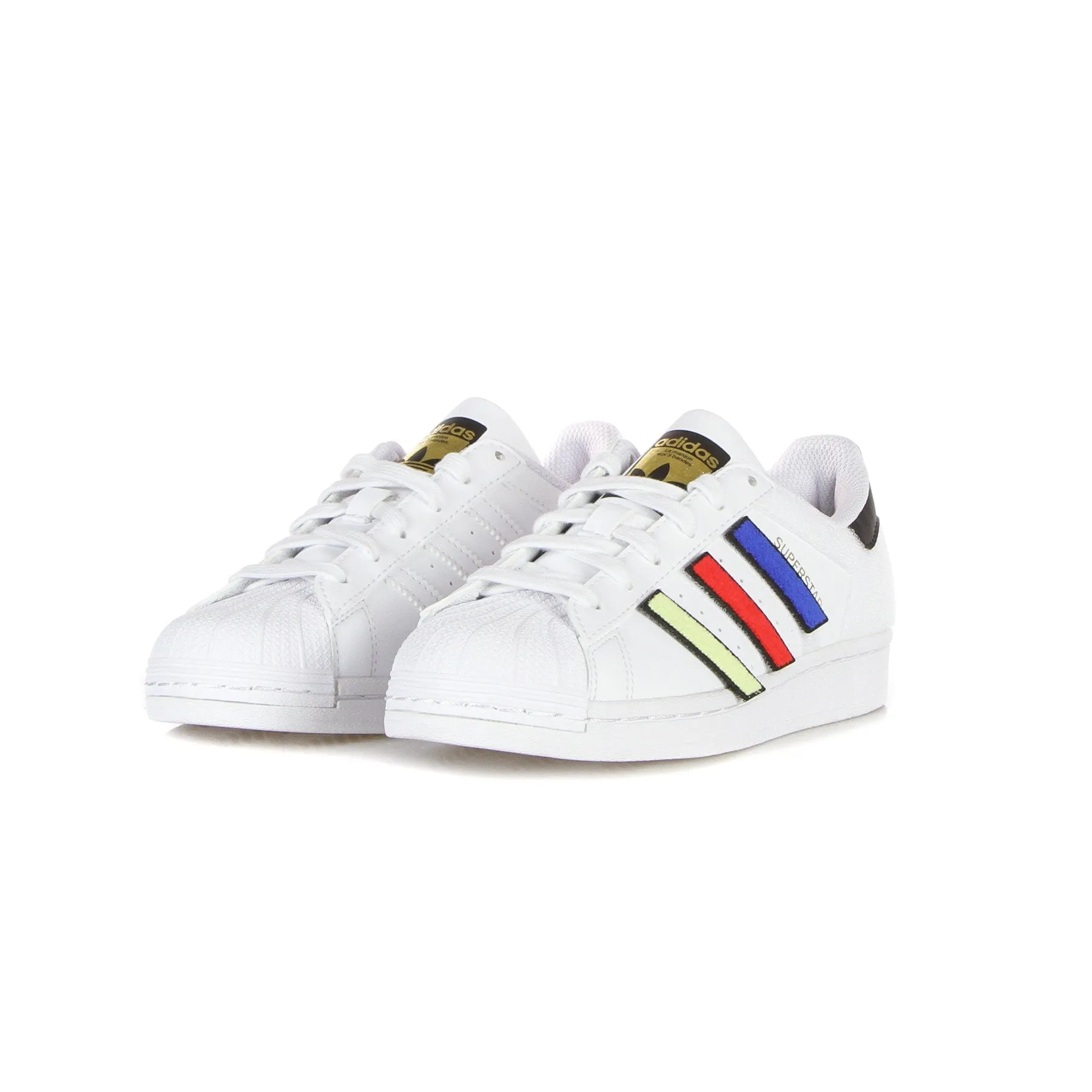 Scarpa Bassa Ragazzo Superstar J Cloud White/core Black/gold Metallic