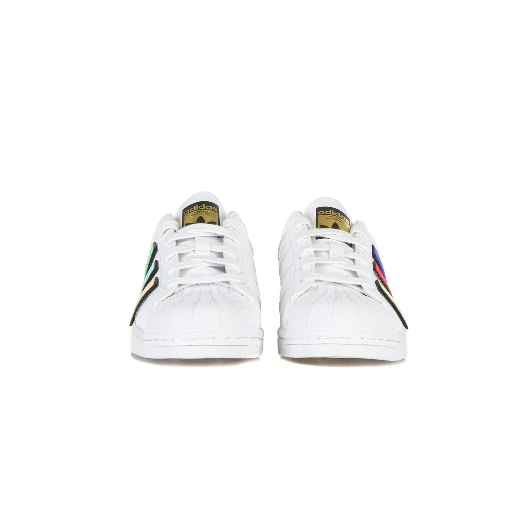 Scarpa Bassa Ragazzo Superstar J Cloud White/core Black/gold Metallic