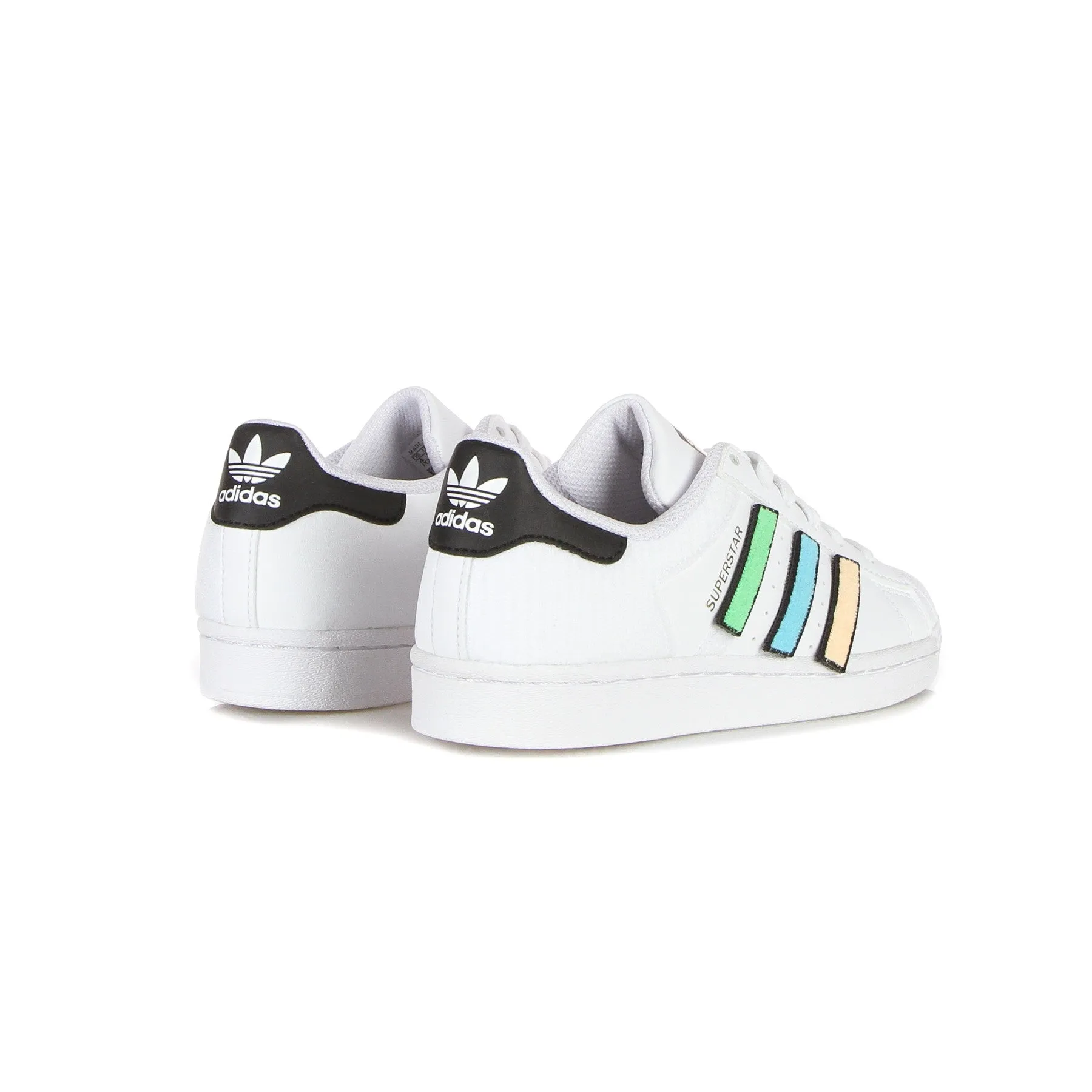 Scarpa Bassa Ragazzo Superstar J Cloud White/core Black/gold Metallic