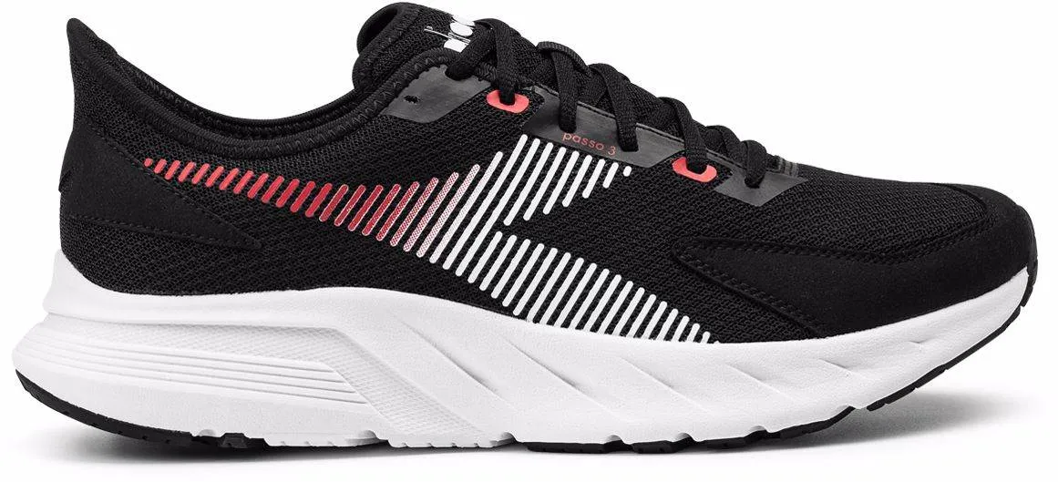 SCARPA DA RUNNING DA UOMO DIADORA PASSO 3 BLACK/WHITE (C7406) - 101.179546 C7406