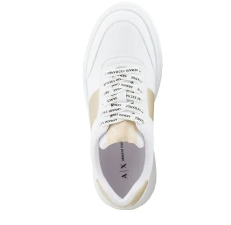 Scarpe Donna AX Armani Exchange XDX134 T782 Bianco Oro
