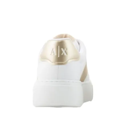Scarpe Donna AX Armani Exchange XDX134 T782 Bianco Oro