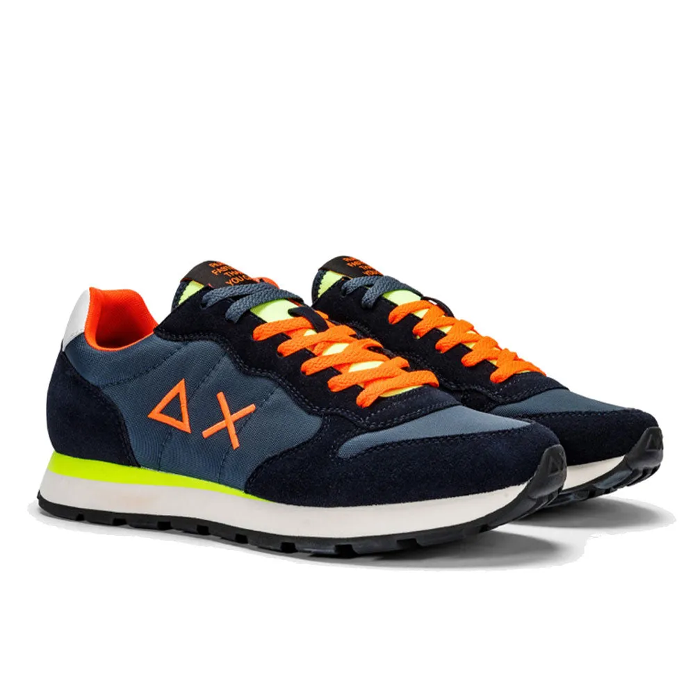 Scarpe Uomo Sun68 Sneakers Tom Fluo Navy Blue - Z34102