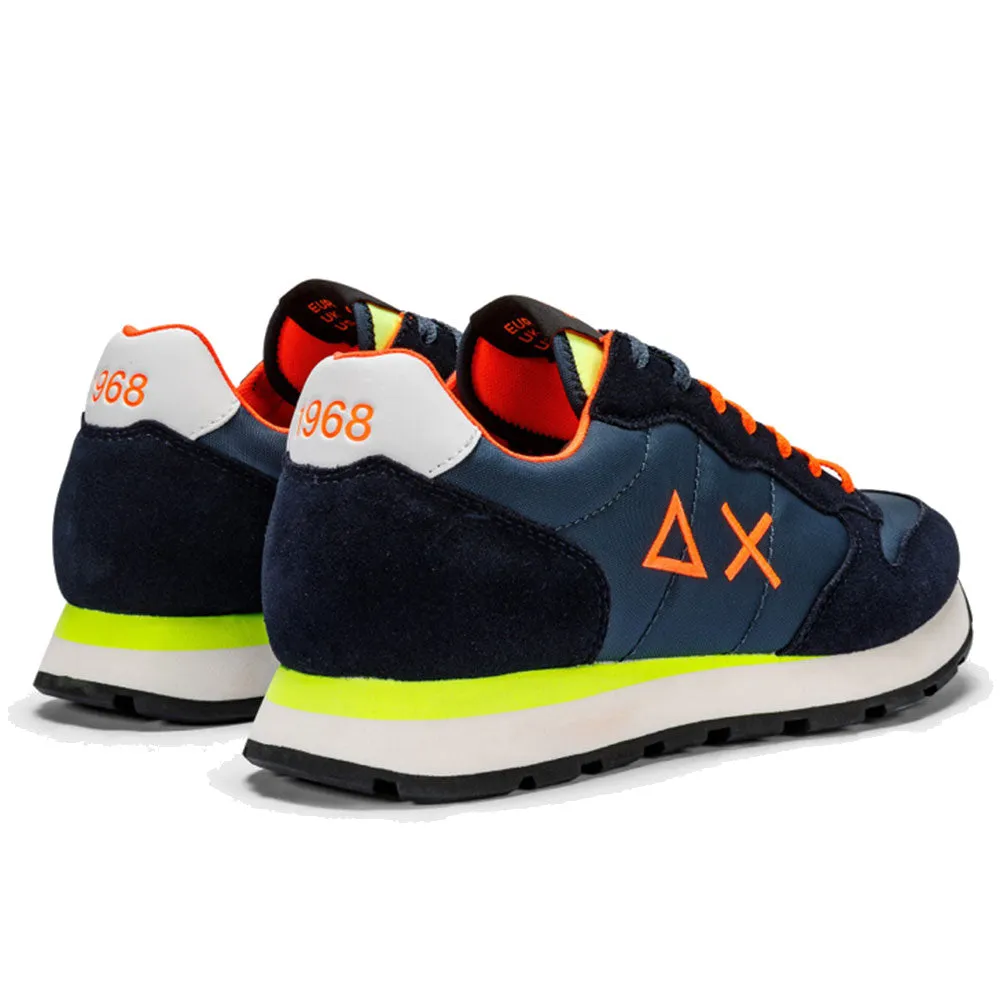 Scarpe Uomo Sun68 Sneakers Tom Fluo Navy Blue - Z34102
