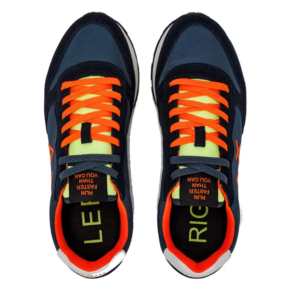 Scarpe Uomo Sun68 Sneakers Tom Fluo Navy Blue - Z34102