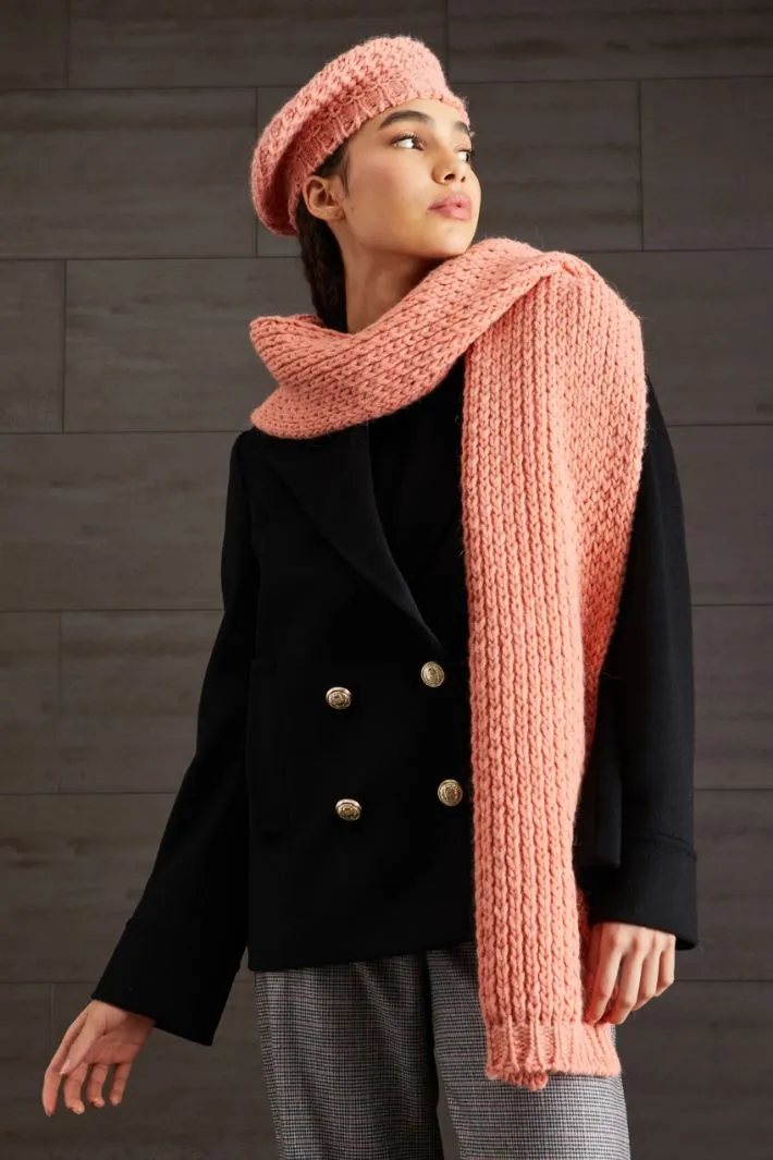 Sciarpa in alpaca e lana