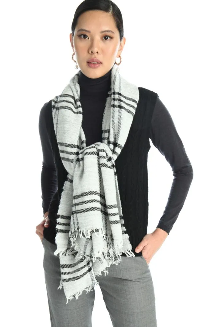 Sciarpa in jacquard check