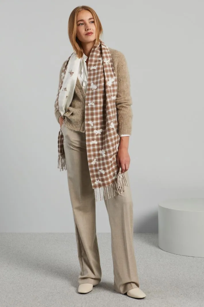Sciarpa in lana jacquard