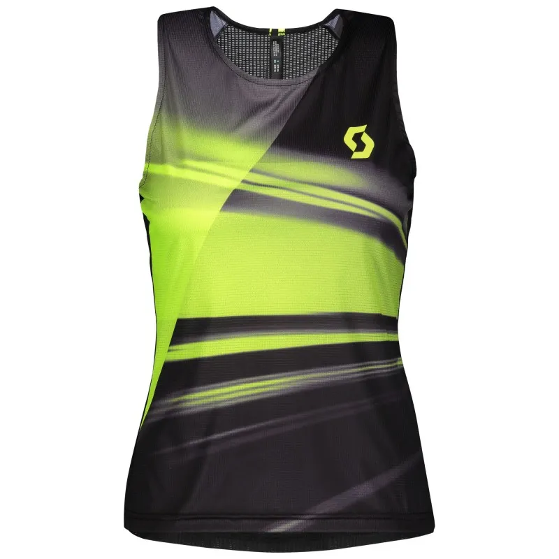SCOTT Canotta da donna SCOTT RC Run BLACK/YELLOW