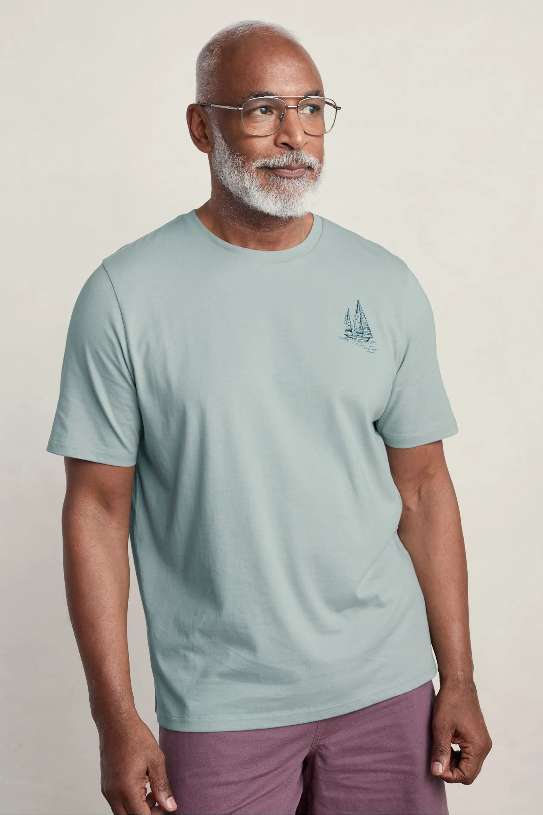 Seasalt - T-shirt con testa di maglione in Cornwall