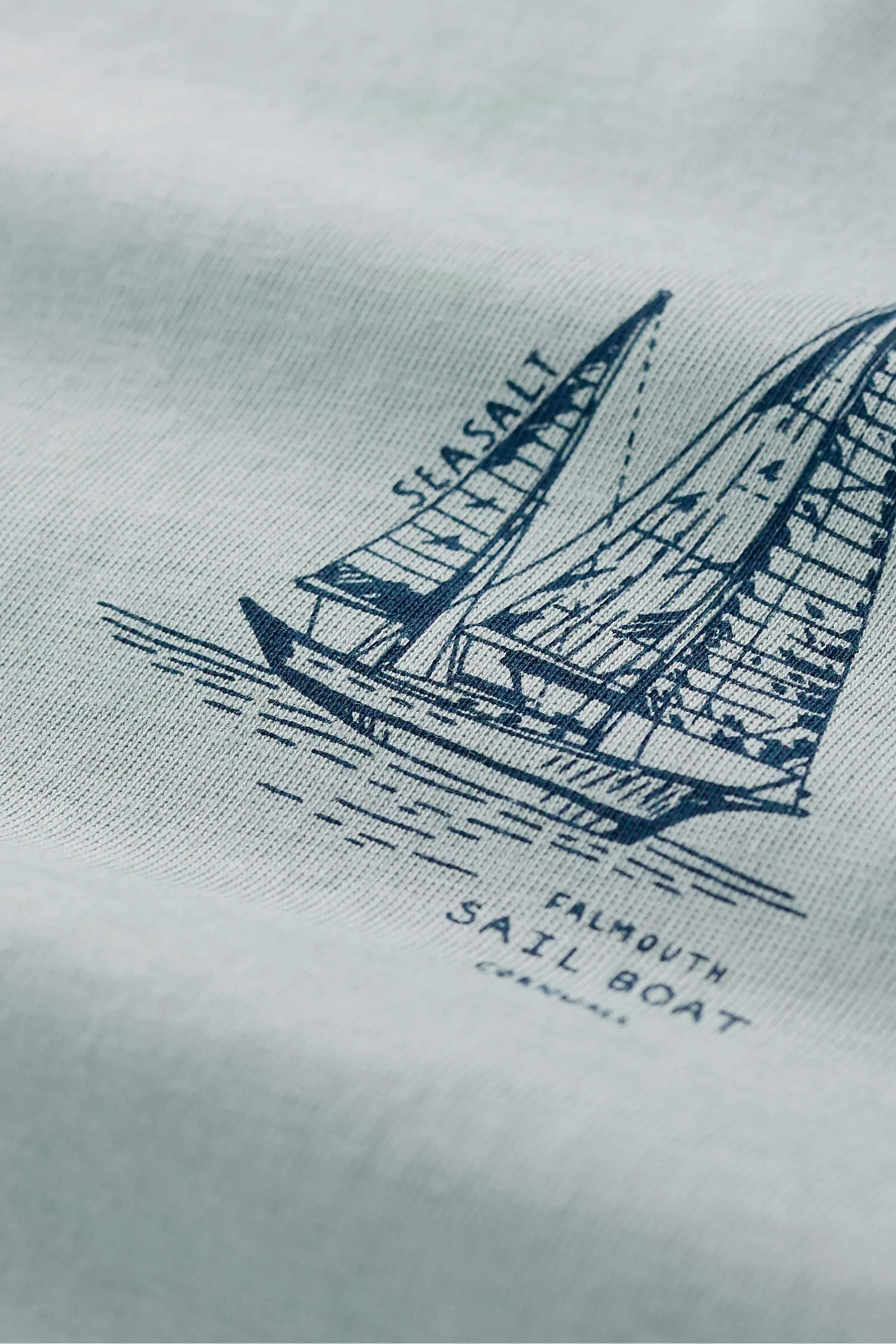 Seasalt - T-shirt con testa di maglione in Cornwall