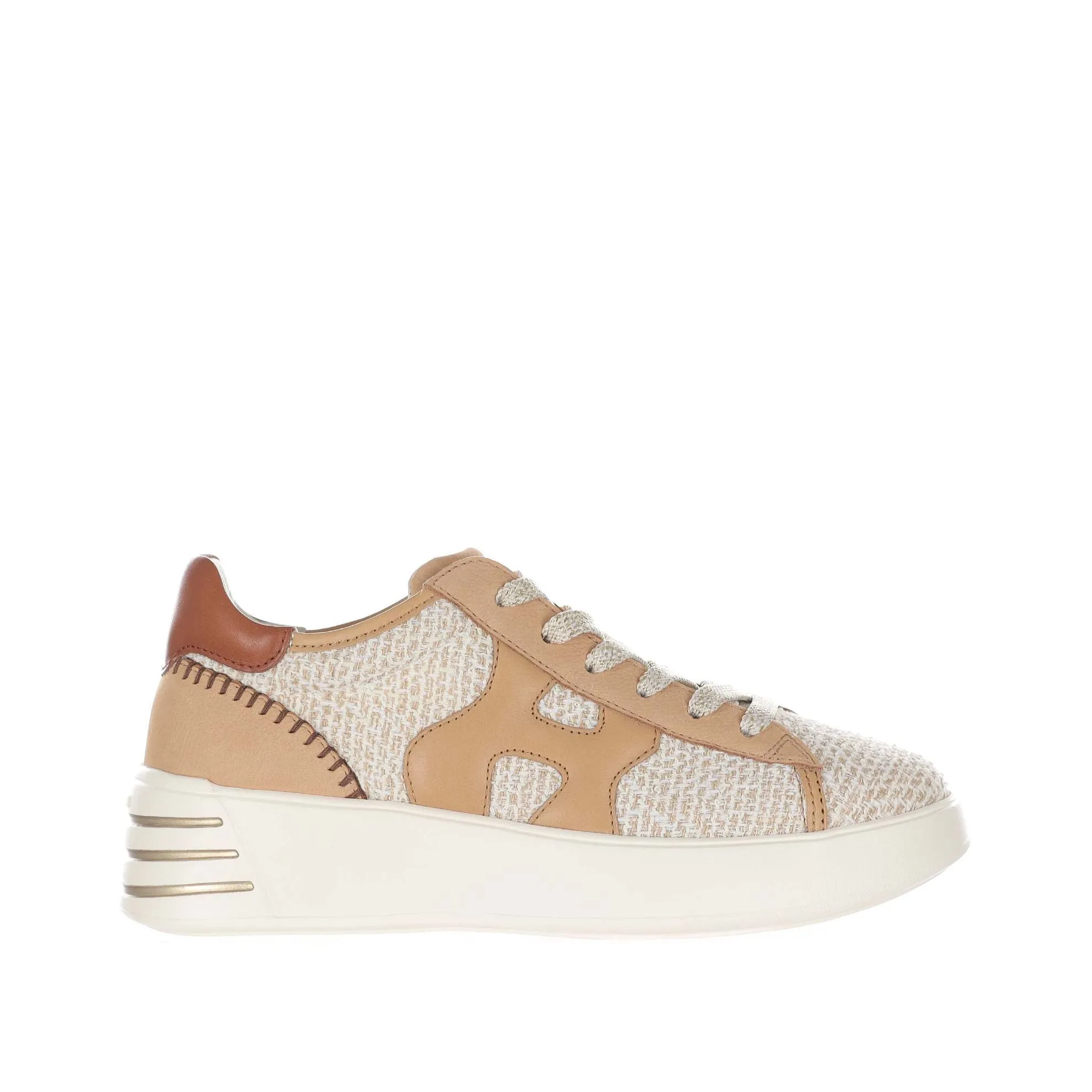 Sneaker hogan rebel h564 in tessuto bouclé