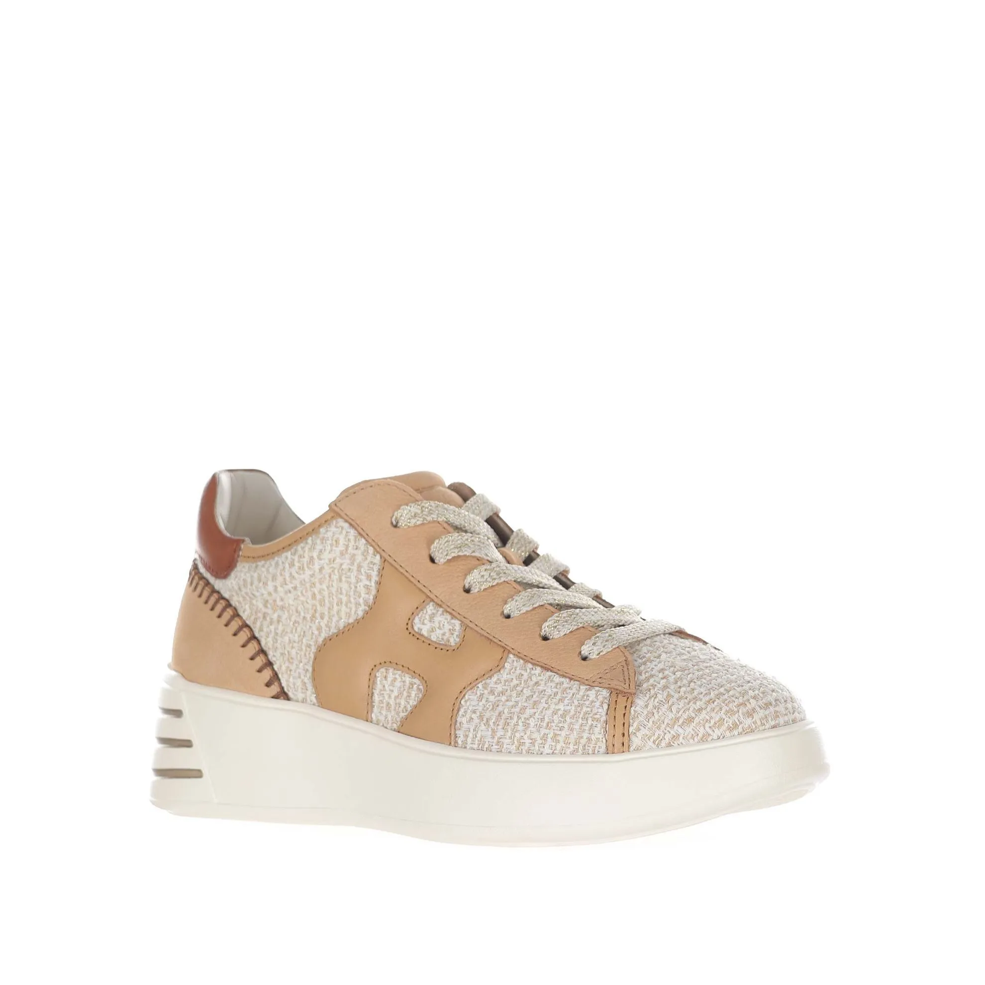 Sneaker hogan rebel h564 in tessuto bouclé