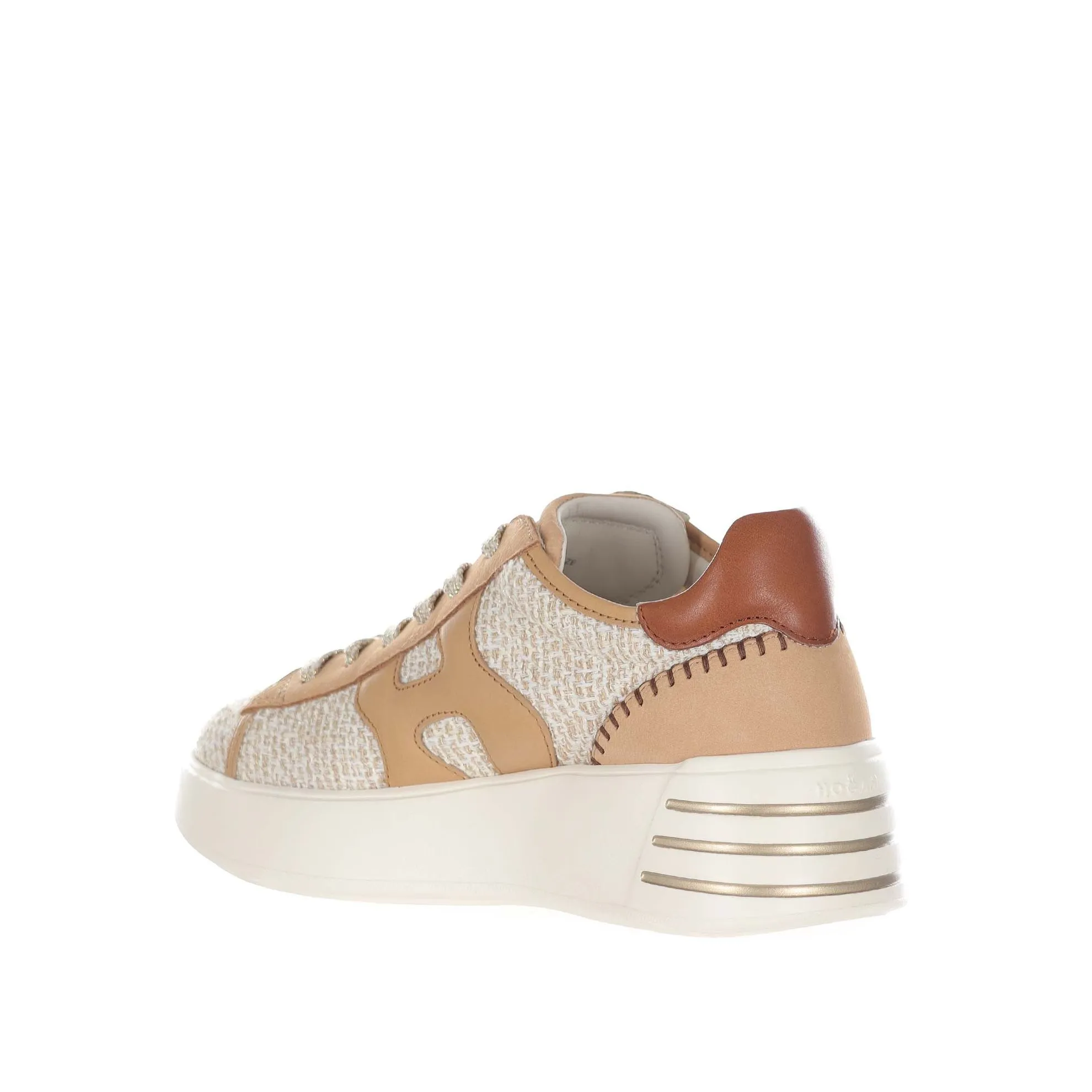 Sneaker hogan rebel h564 in tessuto bouclé