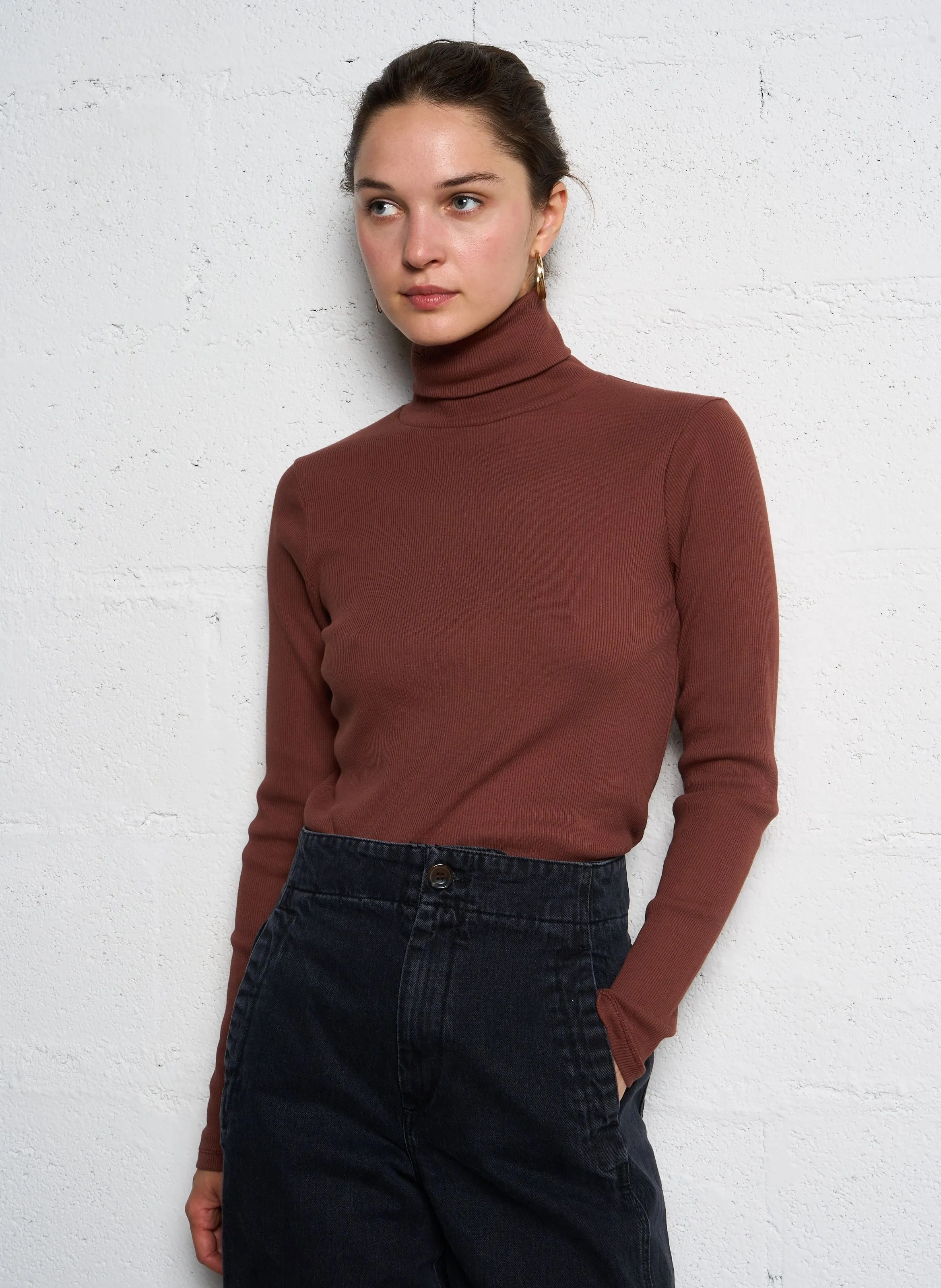  SOEUR   AMSTERDAM - Maglione a collo alto aderente | Arancione