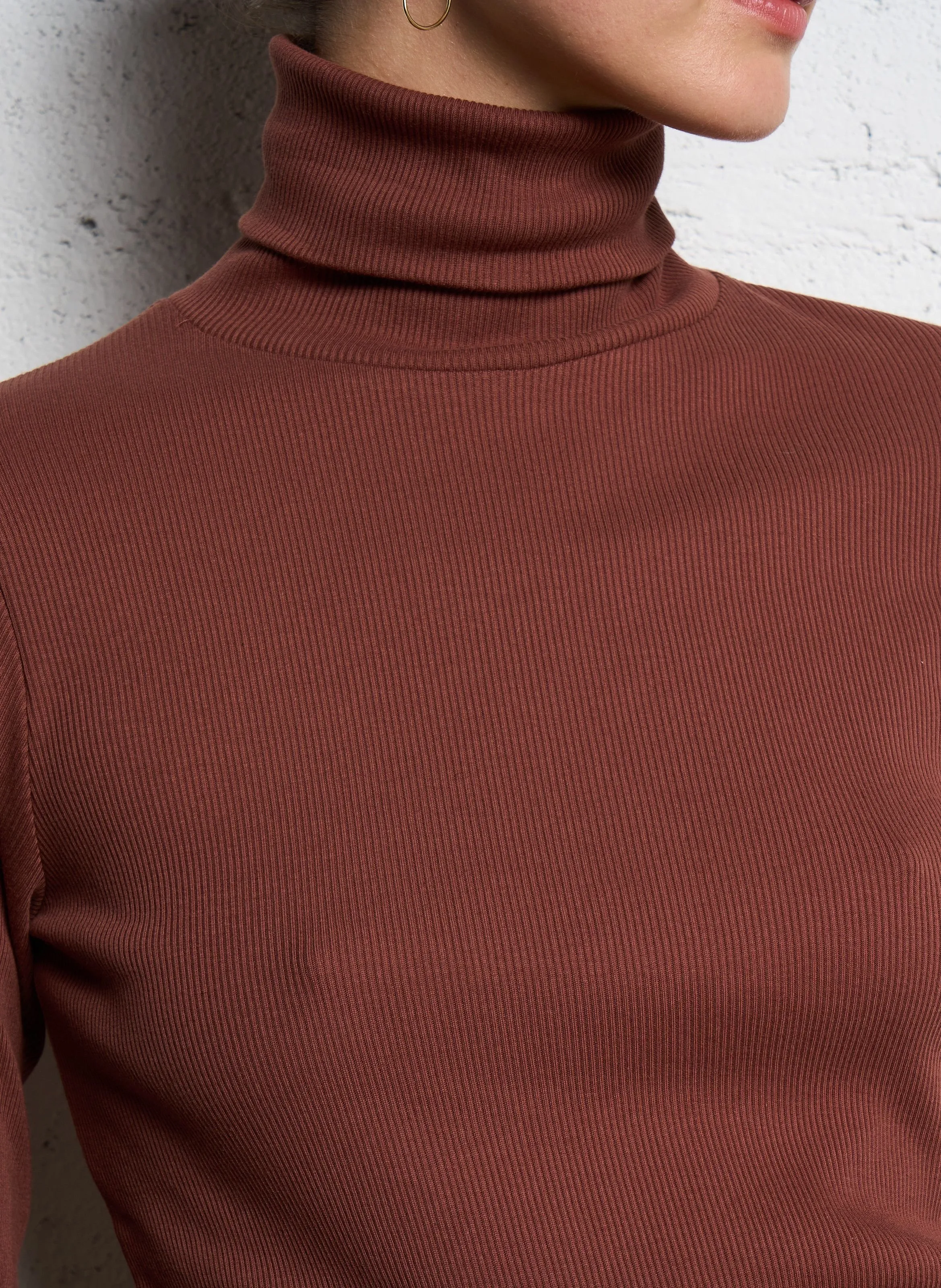  SOEUR   AMSTERDAM - Maglione a collo alto aderente | Arancione