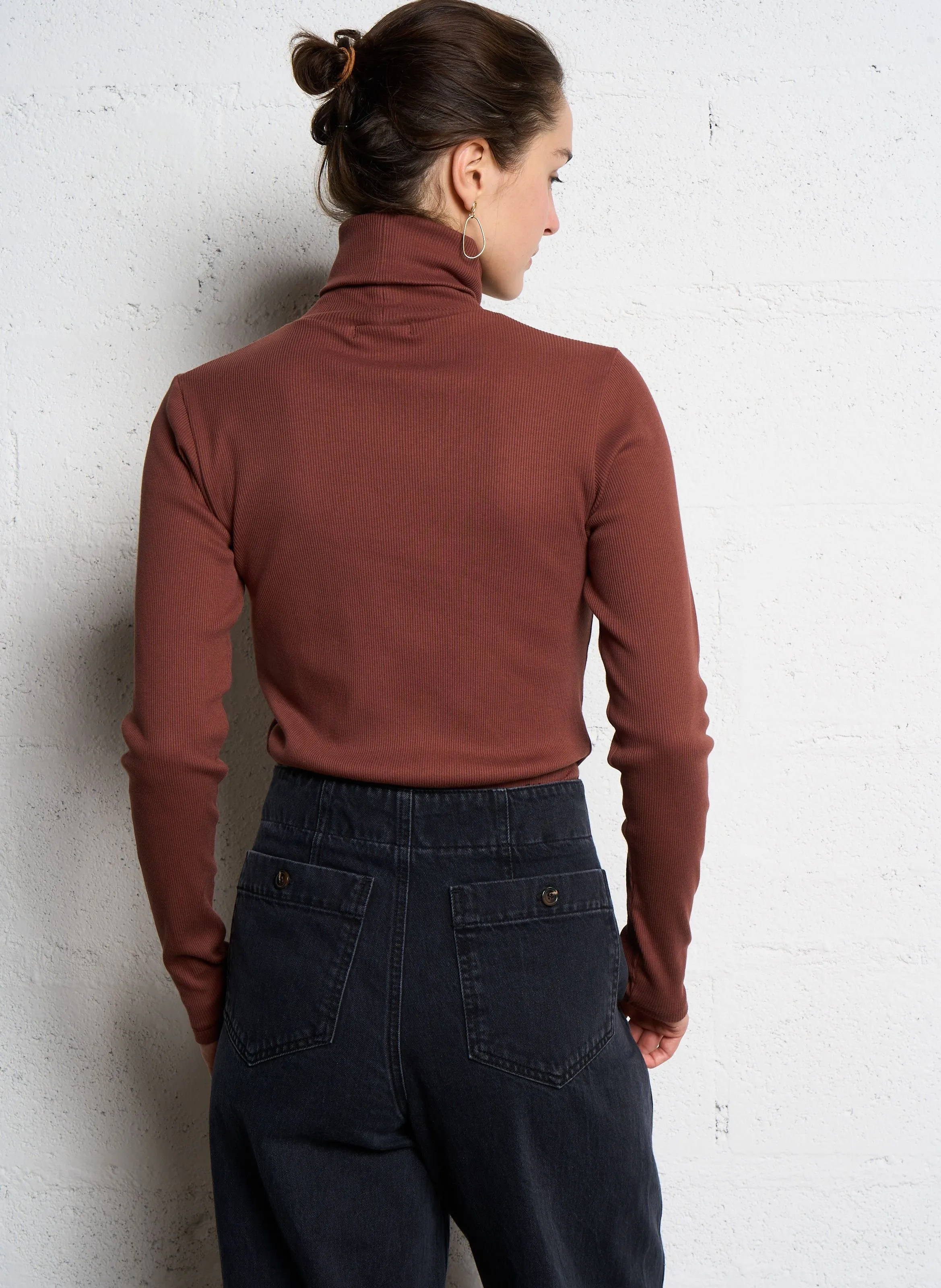  SOEUR   AMSTERDAM - Maglione a collo alto aderente | Arancione