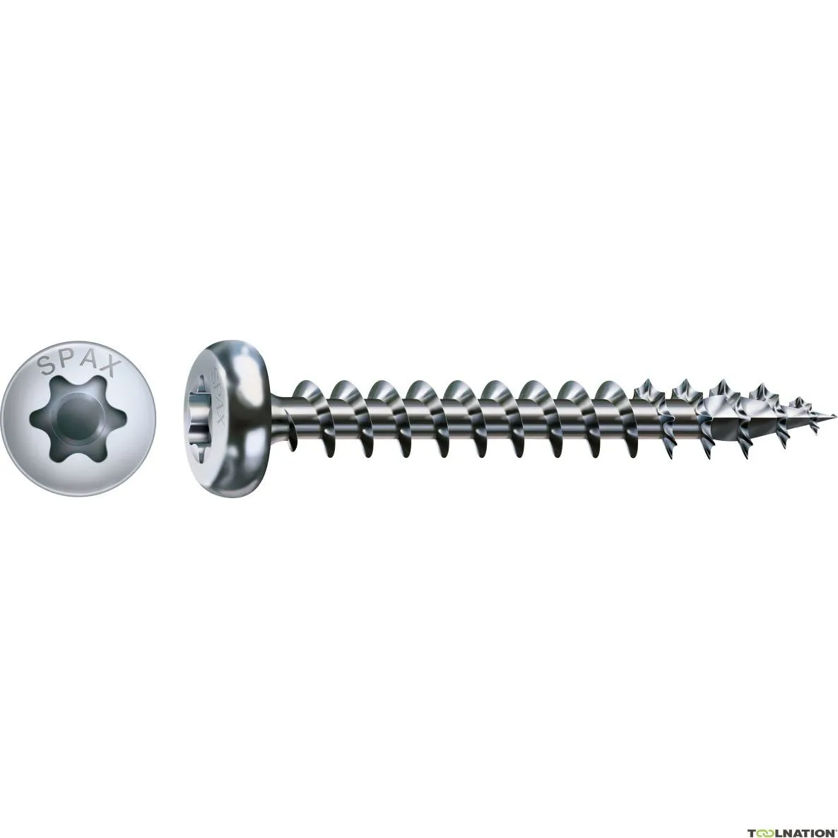 SPAX 0201010450165 Vite universale 4,5 x 16 mm, testa sferica, T-STAR PLUS T20, filettatura intera, WIROX - 1000ST