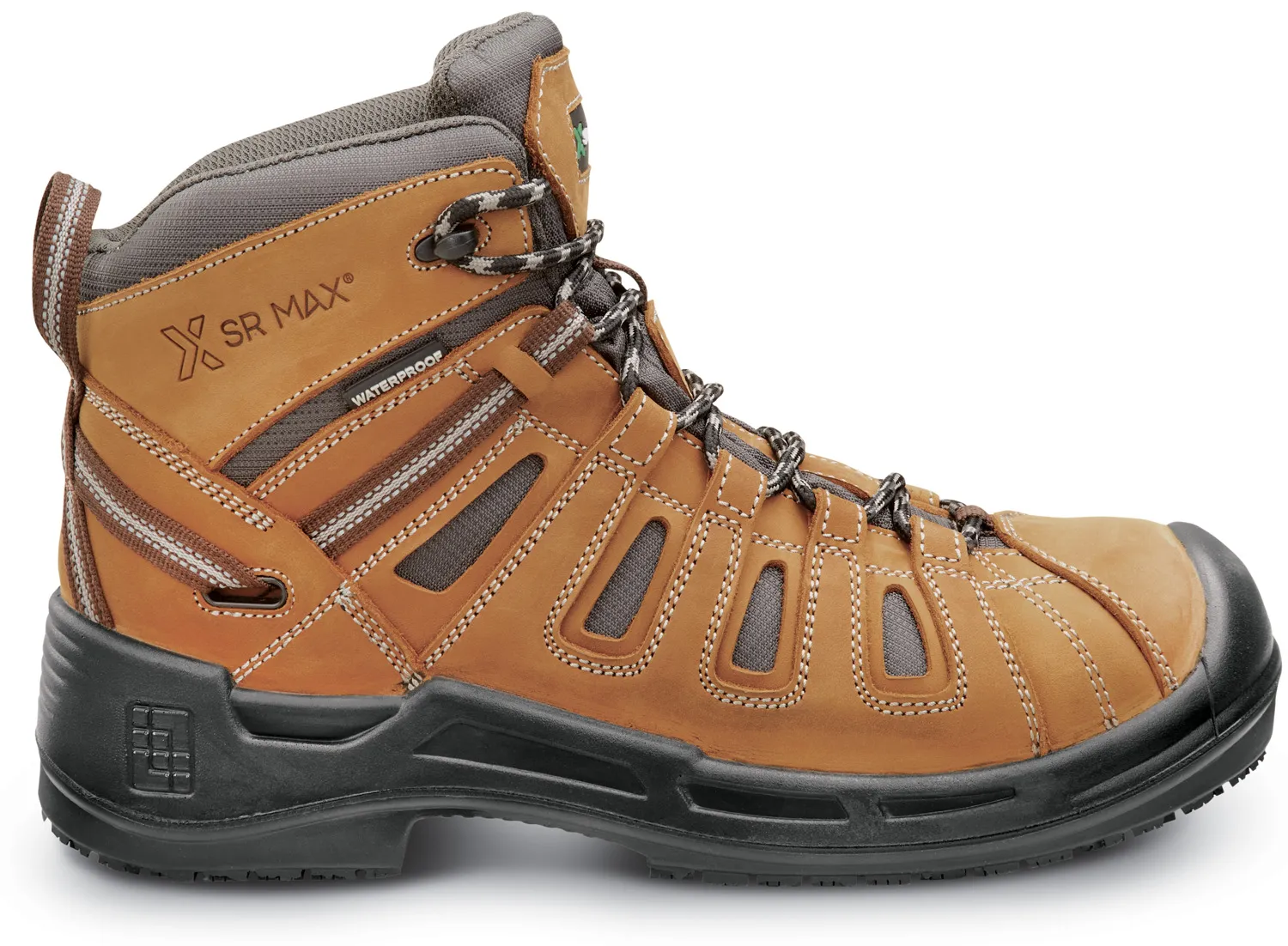 SR MAX  Concord, Men's, Brown, Hiker Style, Comp Toe, EH, Waterproof, MaxTRAX Slip Resistant, Work Boot