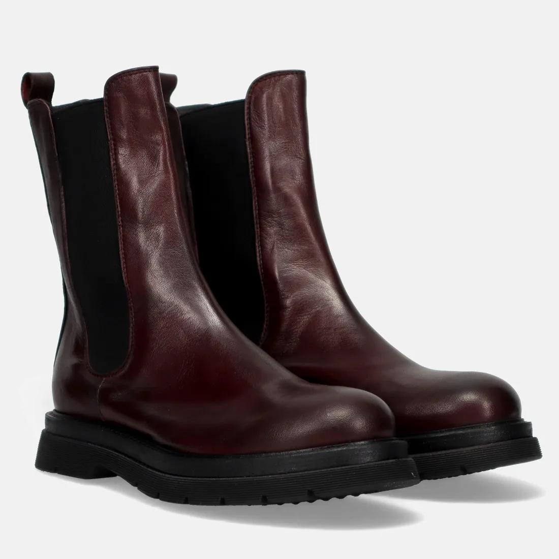 Stivaletto Chelsea da donna Vicolo 8 bordeaux in pelle