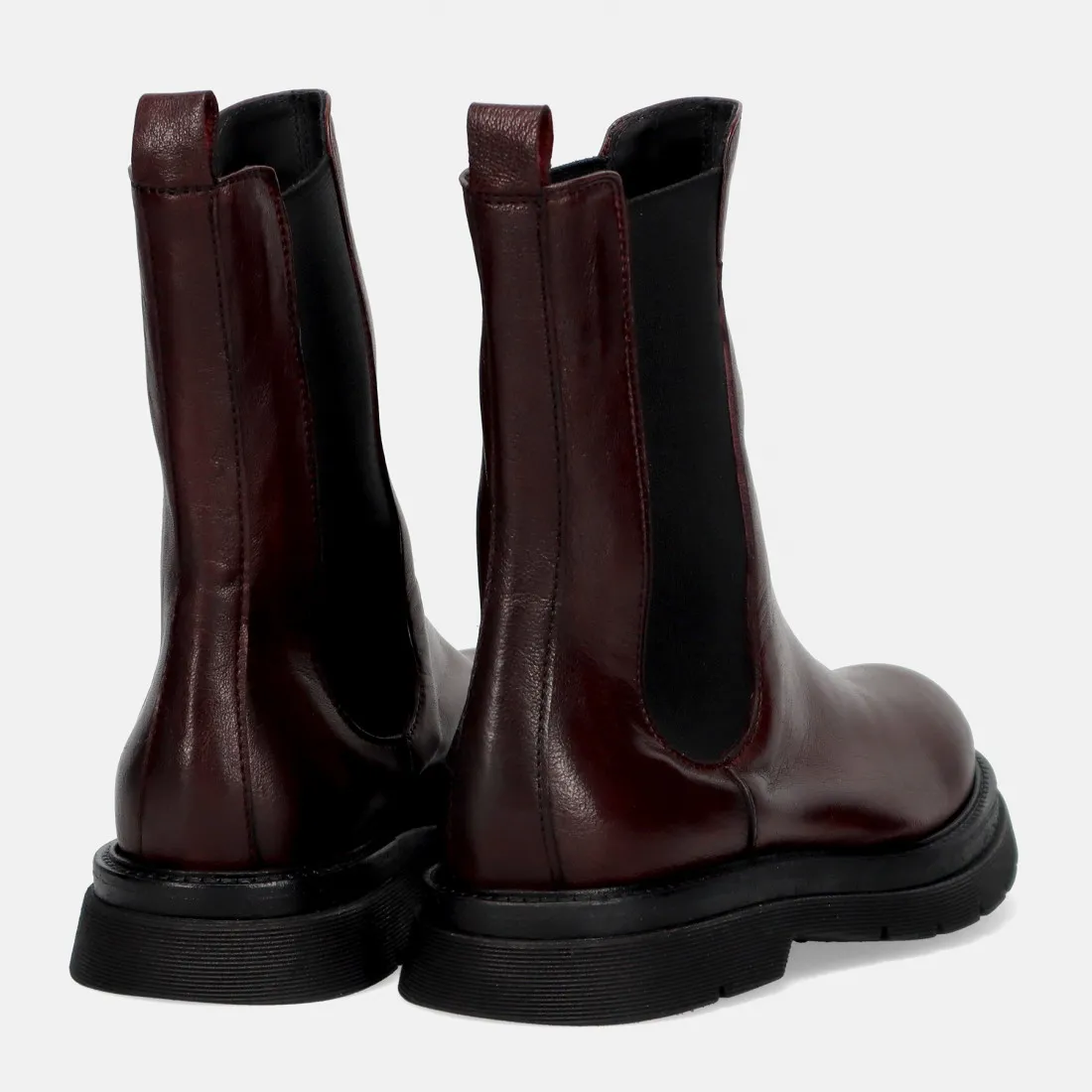 Stivaletto Chelsea da donna Vicolo 8 bordeaux in pelle