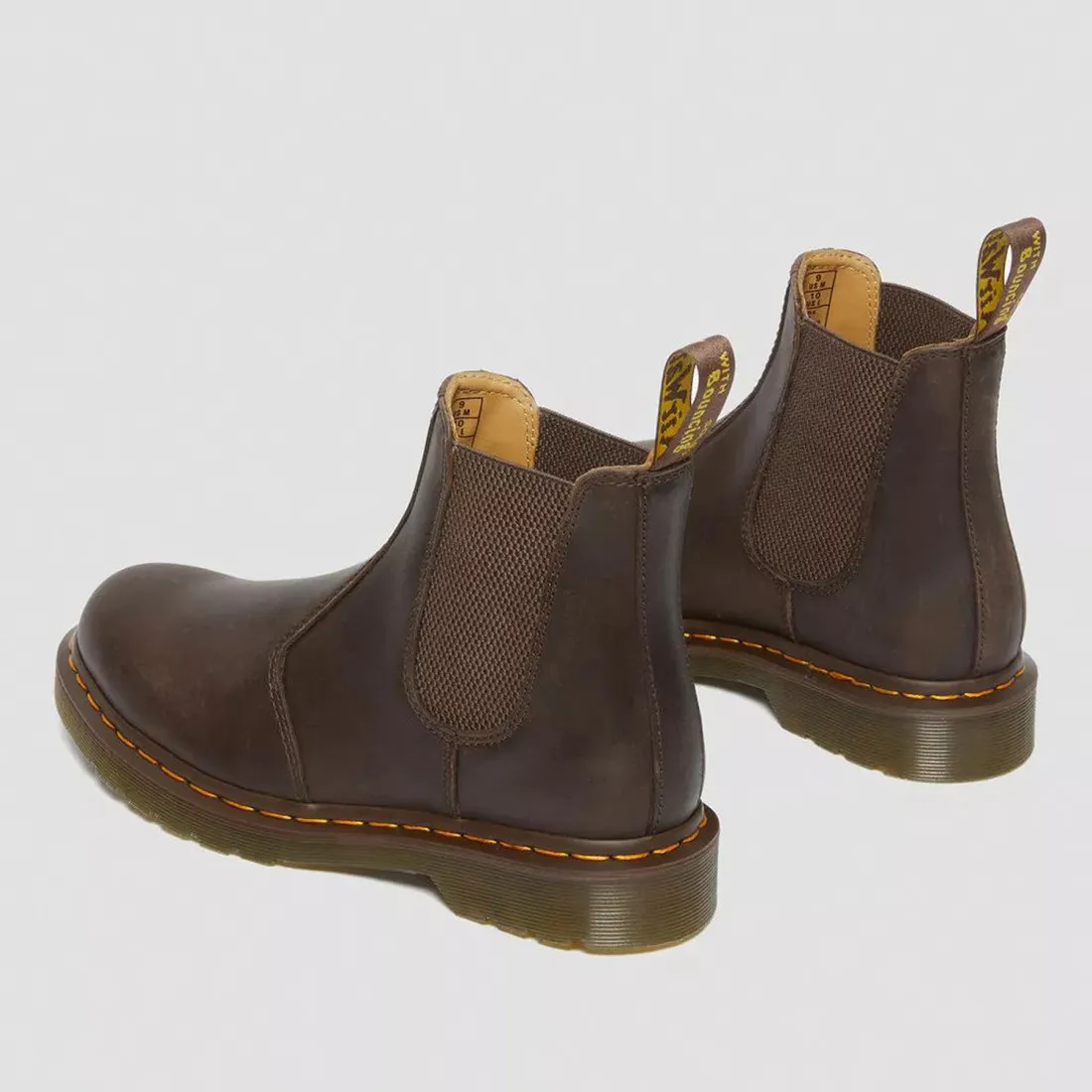 Stivaletto Chelsea Dr. Martens 2976 in pelle Crazy Horse marrone